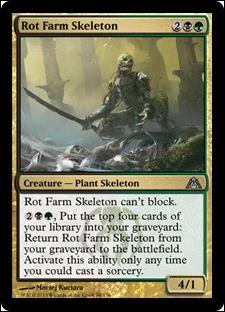 Magic the Gathering: Dragon's Maze (Base Set) card 98 Rot Farm Skeleton