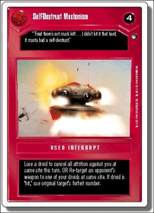 Star Wars: Hoth Revised (Base Set) card 51 Self-Destruct Mechanism