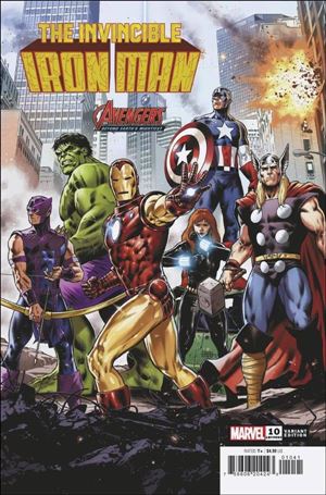 Invincible Iron Man (2022) issue 10-C Cafu Avengers 60th Anniversary Cover
