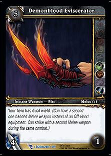 World of Warcraft: March of the Legion (Base Set) card 280 Demonblood Eviscerator