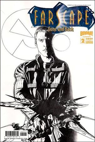 Farscape: Gone and Back issue 2-C Joe Corroney Black & White Cover