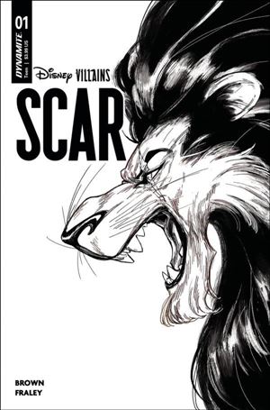 Disney Villains: Scar issue 1-I Jahnoy Lindsay 1:15 B&W Cover