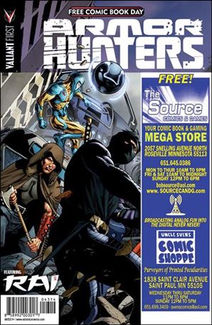 Valiant FCBD 2014 Armor Hunters Special issue nn-CO The Source & Uncle Sven's Comic Shoppe Cover