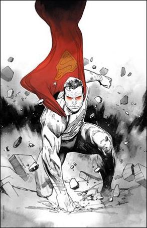 Action Comics (1938) issue 1000-KM Olivier Coipel Midtown Comics B&W Spot Color Cover
