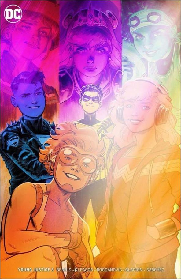 Young Justice (2019) issue 3-C Evan Shaner C2E2 Silver Foil Cover