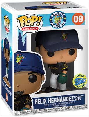 Pop! Aquasox figure 9 Felix Hernandez Specialty Jersey