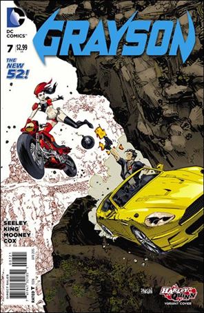 Grayson issue 7-B Dan Panosian Harley Quinn Cover
