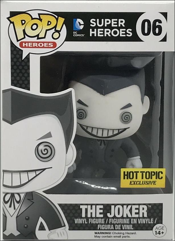 POP! Heroes figure 6-E The Joker (Black & White) Hot Topic Exclusive