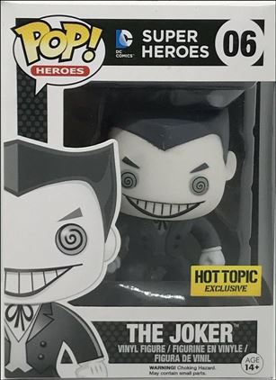 POP! Heroes figure 6-E The Joker (Black & White) Hot Topic Exclusive