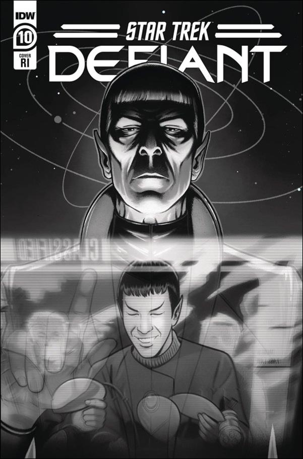 Star Trek: Defiant issue 10-D Mike Feehan 1:10 B&W Cover