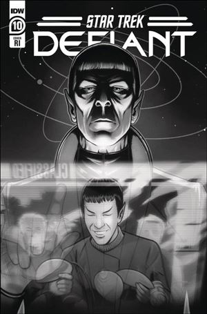 Star Trek: Defiant issue 10-D Mike Feehan 1:10 B&W Cover