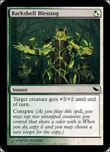 Magic the Gathering: Shadowmoor (Base Set) card 224 Barkshell Blessing