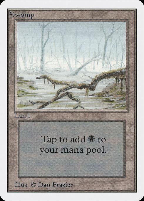 Magic the Gathering: Unlimited (Base Set) card 290 Swamp