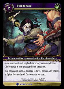 World of Warcraft: Heroes of Azeroth (Base Set) card 97 Eviscerate