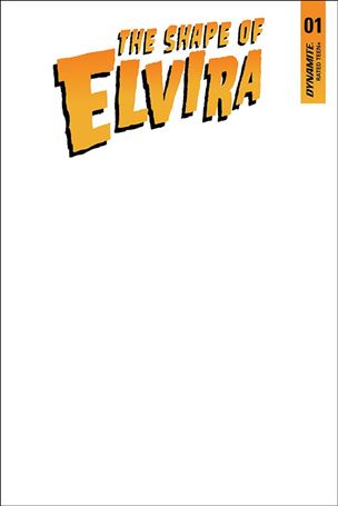 Shape of Elvira issue 1-K Blank Authentix Cover