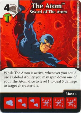 DC Comics Dice Masters Green Arrow and The Flash card 37 The Atom: Sword of the Atom