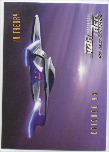Star Trek: The Next Generation - The Episode Collection Season Four (Base Set) card 394 In Theory, Episode 99A
