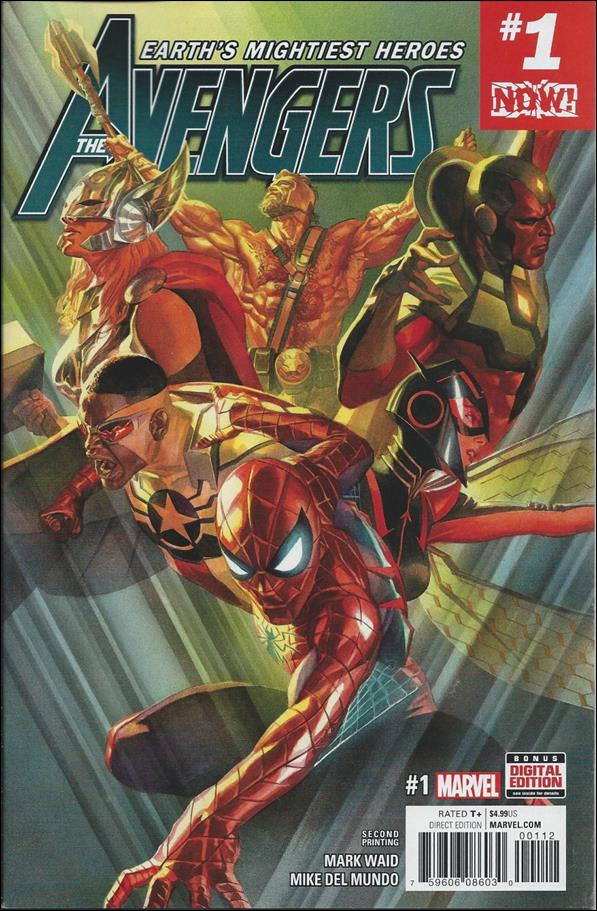 Avengers (2017) issue 1-K Alex Ross Cover (2nd Printing)