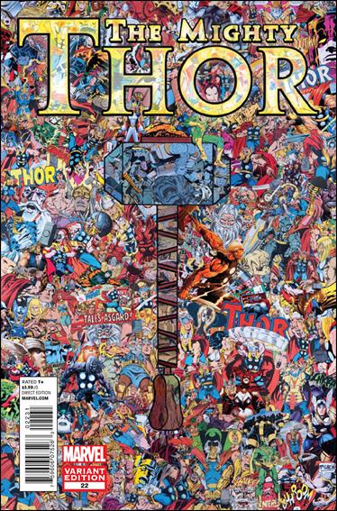 Mighty Thor (2011) issue 22-C Pascal Garcin 1:15 Collage Cover