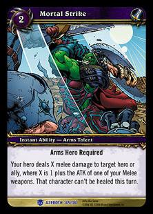World of Warcraft: Heroes of Azeroth (Base Set) card 145 Mortal Strike