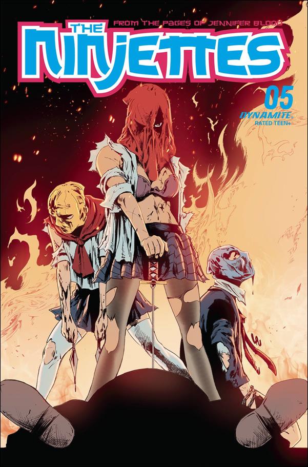 Ninjettes issue 5-B Jonathan Lau Cover