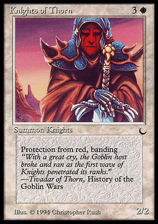 Magic the Gathering: The Dark (Base Set) card 11 Knights of Thorn