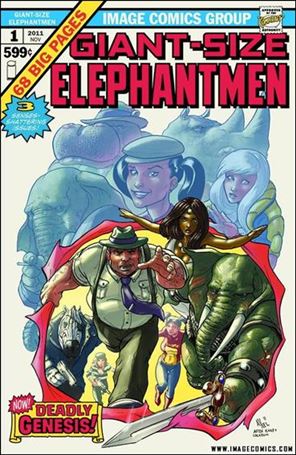 Giant Size Elephantmen issue 1-B Axel Medellin Cover