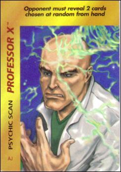 Marvel OverPower (Base Set) card nn162 Professor X: Psychic Scan