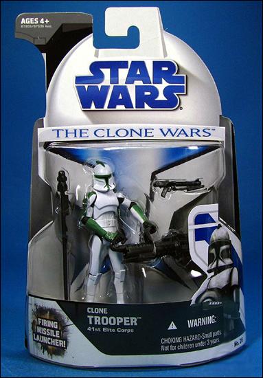 Star Wars: The Clone Wars Collection 3 3/4" Figures (2008) figure 26 Clone Trooper 41st Elite Corps