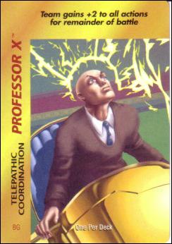 Marvel OverPower (Base Set) card nn163 Professor X: Telepathic Coordination