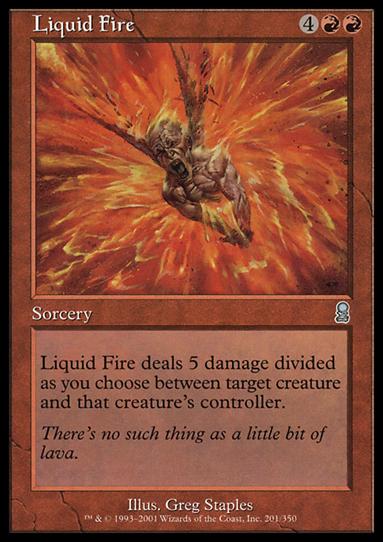 Magic the Gathering: Odyssey (Base Set) card 201 Liquid Fire