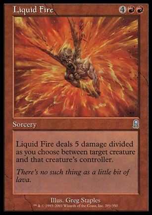 Magic the Gathering: Odyssey (Base Set) card 201 Liquid Fire