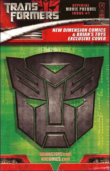 Transformers: Movie Prequel issue 1-G New Dimension Comics and Brian's Toys Cover