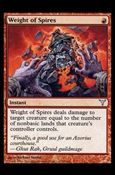 Magic the Gathering: Dissension (Base Set) card 78 Weight of Spires