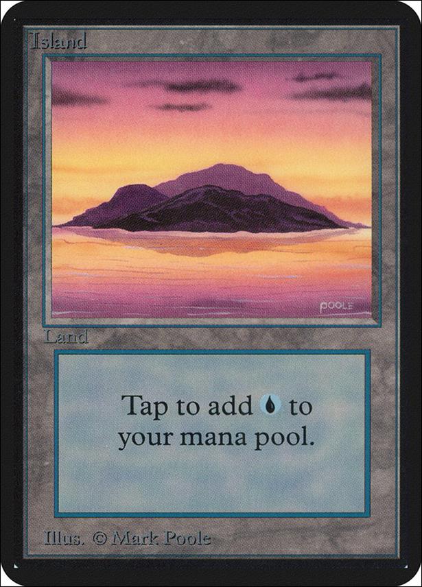 Magic the Gathering: Limited Edition Alpha (Base Set) card 287-B Island