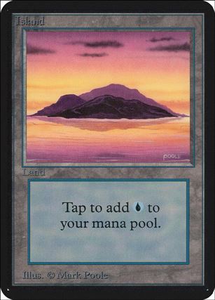 Magic the Gathering: Limited Edition Alpha (Base Set) card 287-B Island