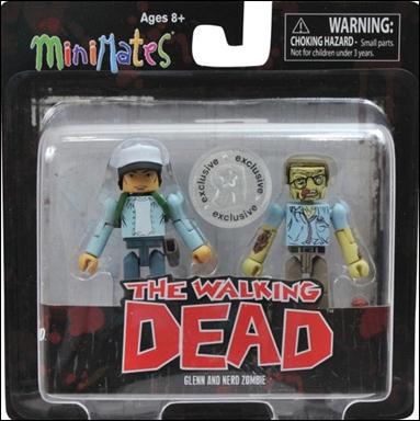 Walking Dead Minimates (Exclusives) figure 2 Glenn and Nerd Zombie