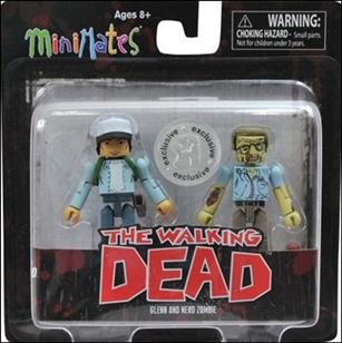 Walking Dead Minimates (Exclusives) figure 2 Glenn and Nerd Zombie