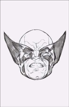 Weapon X-Men (2024) issue 1-F Mark Brooks 1:50 Headshot Sketch Virgin Cover