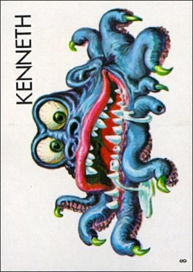 Ugly Stickers (1965) (Base Set) card 8-C Kenneth