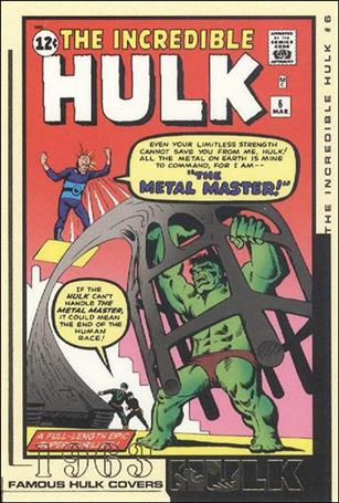 Hulk Film and Comic Cards (Famous Hulk Covers Subset) card FC06 The Incredible Hulk Cover #6 - 1963