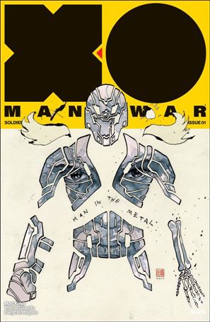 X-O Manowar (2017) issue 3-D David Mack Cover