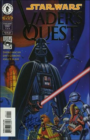 Star Wars: Vader's Quest issue 1-C DF Gold Foil Cover (Signed by Dave Gibbons)
