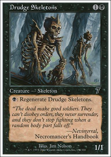 Magic the Gathering: 7th Edition (Base Set) card 130 Drudge Skeletons