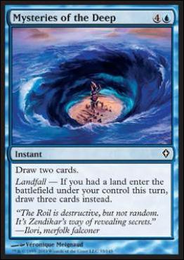 Magic the Gathering: Worldwake (Base Set) card 33 Mysteries of the Deep