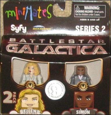 Battlestar Galactica Minimates (Toys R Us Series) figure 8 Ellen and Simon