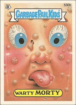 Garbage Pail Kids: Series 13 (Base Set) card 530b Warty Morty