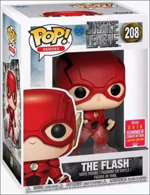 POP! Heroes figure 208-C The Flash (Running) 2018 Summer Con Exclusive