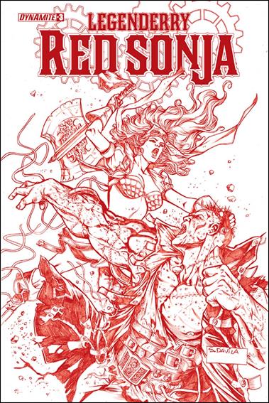 Legenderry Red Sonja (2015) issue 3-D Sergio Fernandez Davila Blood Red Cover 1/50