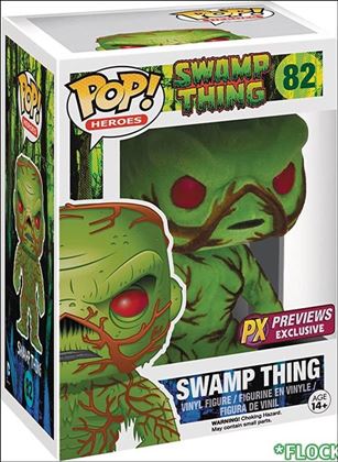 POP! Heroes figure 82-C Swamp Thing (Flocked) Previews Exclusive